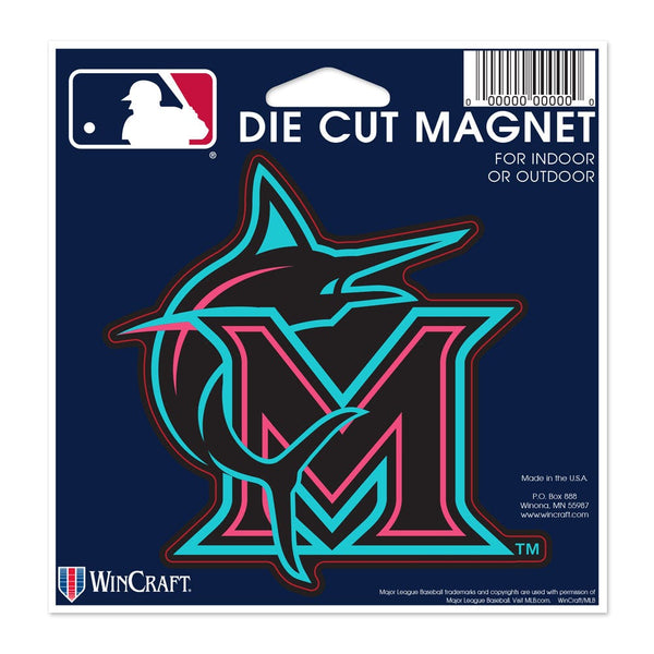 Miami Marlins / City Connect Die Cut Magnet 4.5" x 6"