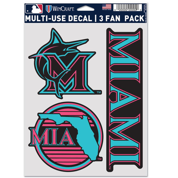 Miami Marlins / City Connect Multi Use 3 Fan Pack
