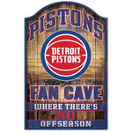 Detroit Pistons Wood Sign 11" x 17" 1/4" thick