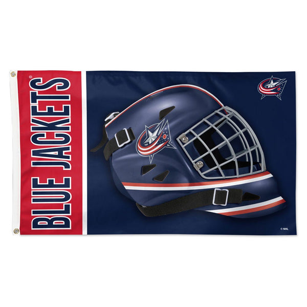 Columbus Blue Jackets mask Flag - Deluxe 3' X 5'