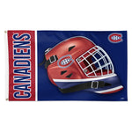 Montreal Canadiens Mask Flag - Deluxe 3' X 5'