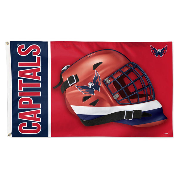 Washington Capitals mask Flag - Deluxe 3' X 5'