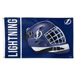 Tampa Bay Lightning mask Flag - Deluxe 3' X 5'