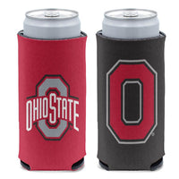 Wholesale-Ohio State Buckeyes 2 COLOR 12 oz Slim Can Cooler