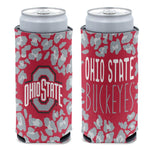 Wholesale-Ohio State Buckeyes LEOPARD 12 oz Slim Can Cooler