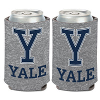 Wholesale-Yale Bulldogs GRAY HEATHER Can Cooler 12 oz.