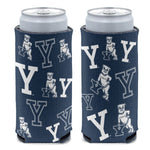 Wholesale-Yale Bulldogs SCATTERPRINT 12 oz Slim Can Cooler