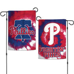 Philadelphia Phillies Tie Dye Garden Flags 2 sided 12.5" x 18"