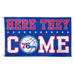 Philadelphia 76ers slogan Flag - Deluxe 3' X 5'