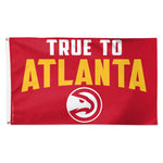 Atlanta Hawks slogan Flag - Deluxe 3' X 5'