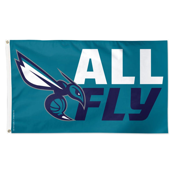 Charlotte Hornets Slogan Flag - Deluxe 3' X 5'
