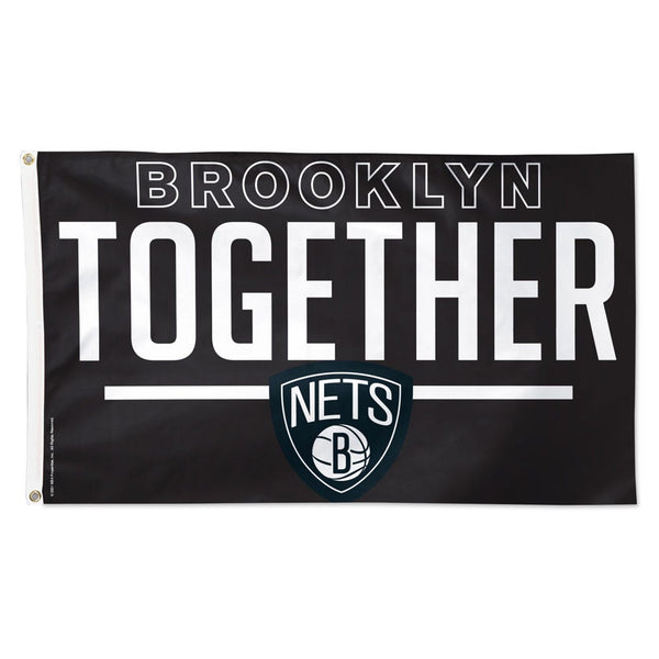 Brooklyn Nets Slogan Flag - Deluxe 3' X 5'