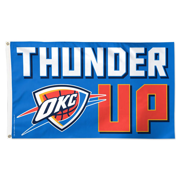 Oklahoma City Thunder Slogan Flag - Deluxe 3' X 5'