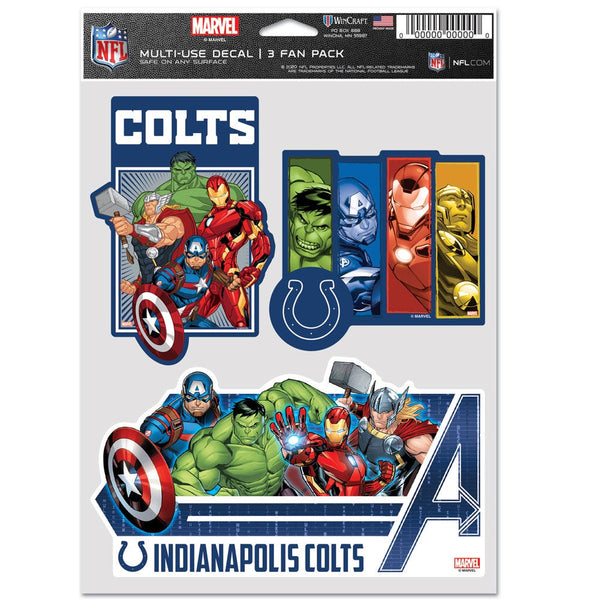 Indianapolis Colts / Marvel (C) 2021 Marvel Multi Use 3 Fan Pack