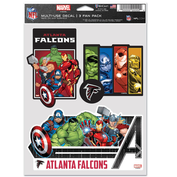 Atlanta Falcons / Marvel (C) 2021 Marvel Multi Use 3 Fan Pack