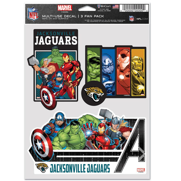 Jacksonville Jaguars / Marvel (C) 2021 Marvel Multi Use 3 Fan Pack