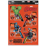 Cincinnati Bengals / Marvel (C) 2021 Marvel Multi-Use Decal 11" x 17"