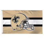 New Orleans Saints Helmet Flag - Deluxe 3' X 5'