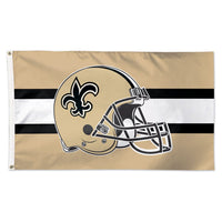 New Orleans Saints Helmet Flag - Deluxe 3' X 5'