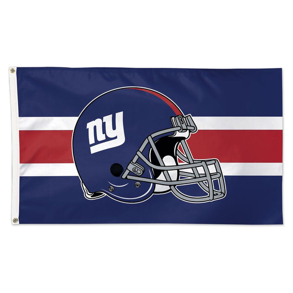 New York Giants Helmet Flag - Deluxe 3' X 5'