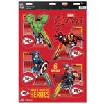 Kansas City Chiefs / Marvel (C) 2021 Marvel Multi-Use Decal 11" x 17"