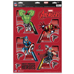 Atlanta Falcons / Marvel (C) 2021 Marvel Multi-Use Decal 11" x 17"
