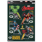 Green Bay Packers / Marvel (C) 2021 Marvel Multi-Use Decal 11" x 17"