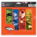 Denver Broncos / Marvel (C) 2021 Marvel Multi-Use Decal - cut to logo 5" x 6"