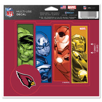 Arizona Cardinals / Marvel (C) 2021 Marvel Multi-Use Decal - cut to logo 5" x 6"