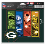 Green Bay Packers / Marvel (C) 2021 Marvel Multi-Use Decal - cut to logo 5" x 6"