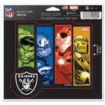 Las Vegas Raiders / Marvel (C) 2021 Marvel Multi-Use Decal - cut to logo 5" x 6"