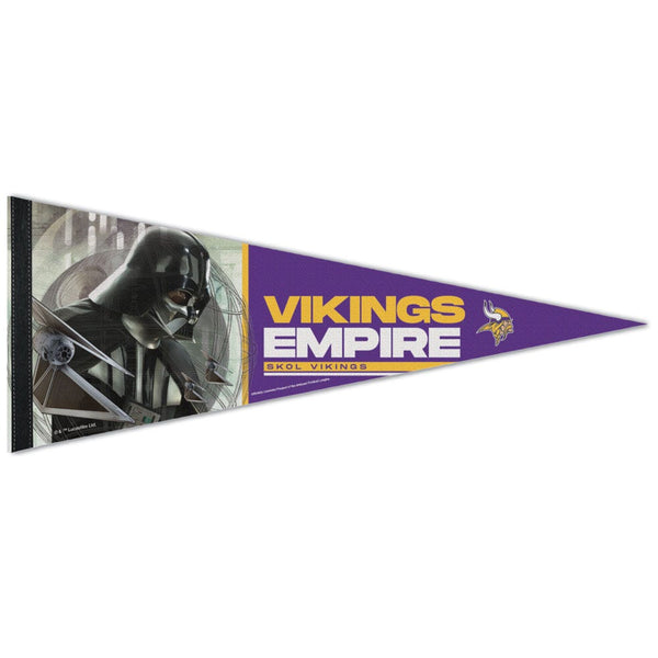 Minnesota Vikings / Star Wars VADER Premium Pennant 12" x 30"