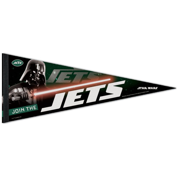 New York Jets / Star Wars DARTH VADER Premium Pennant 12" x 30"