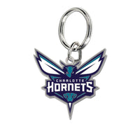 Charlotte Hornets Cloisonne Key Ring Carded