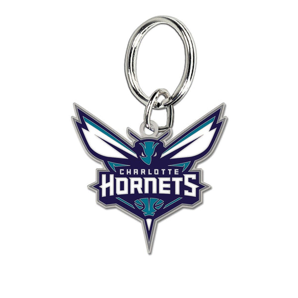 Charlotte Hornets Cloisonne Key Ring Carded