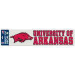 Wholesale-Arkansas Razorbacks Perfect Cut Decals 4" x 17"