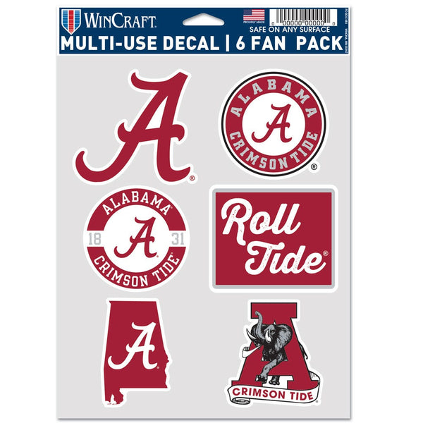 Alabama Crimson Tide /College Vault Multi Use 6 Fan Pack