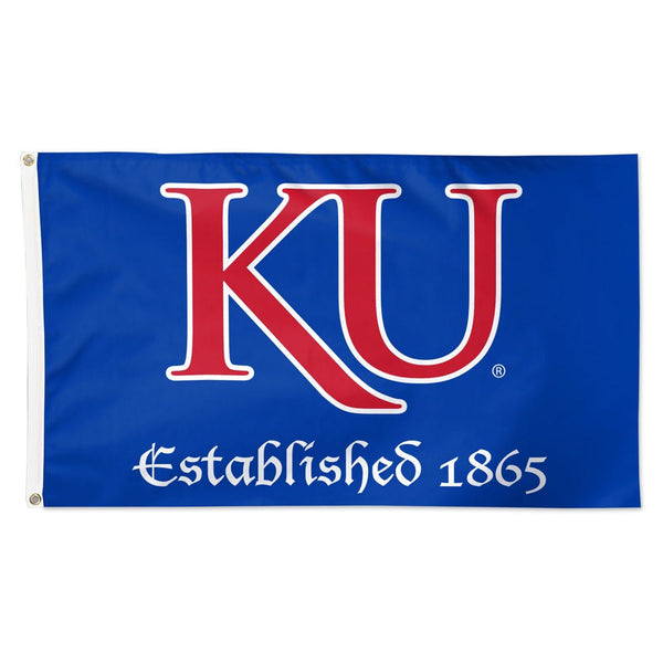 Kansas Jayhawks Established Flag - Deluxe 3' X 5'