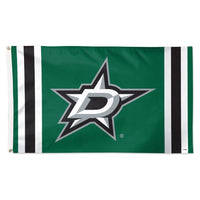Dallas Stars V STRIPE Flag - Deluxe 3' X 5'