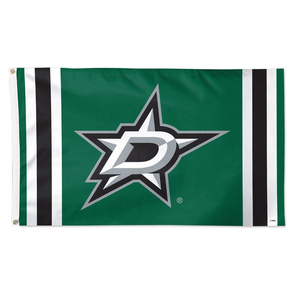 Dallas Stars V STRIPE Flag - Deluxe 3' X 5'