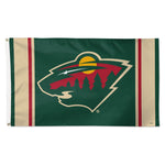 Minnesota Wild V STRIPE Flag - Deluxe 3' X 5'