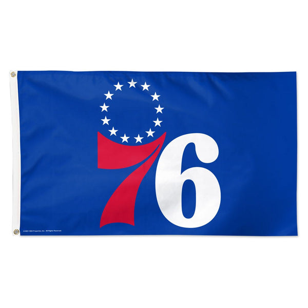 Philadelphia 76ers Primary Blue Flag - Deluxe 3' X 5'
