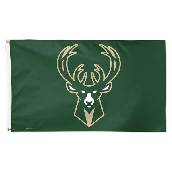Milwaukee Bucks Primary green Flag - Deluxe 3' X 5'