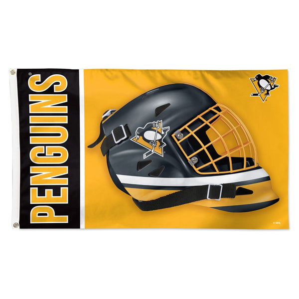 Pittsburgh Penguins mask Flag - Deluxe 3' X 5'