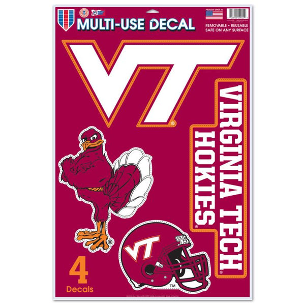 Wholesale-Virginia Tech Hokies Multi-Use Decal 11" x 17"