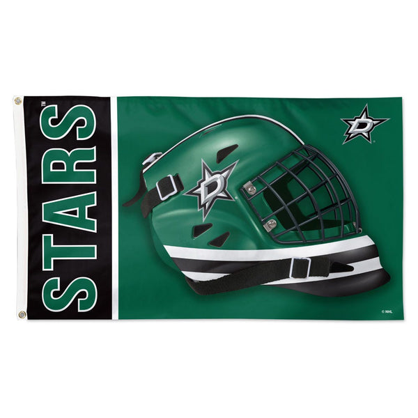 Dallas Stars mask Flag - Deluxe 3' X 5'