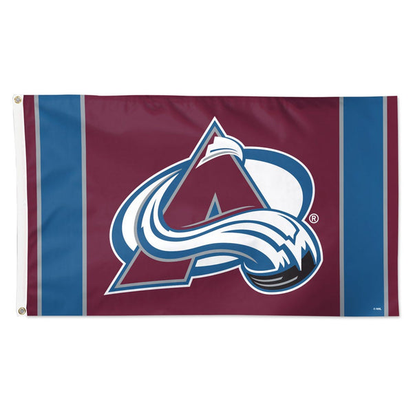Colorado Avalanche V STRIPE Flag - Deluxe 3' X 5'