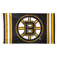 Boston Bruins V STRIPE Flag - Deluxe 3' X 5'