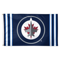 Winnipeg Jets V STRIPE Flag - Deluxe 3' X 5'
