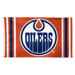 Edmonton Oilers VERTICAL STRIPES Flag - Deluxe 3' X 5'